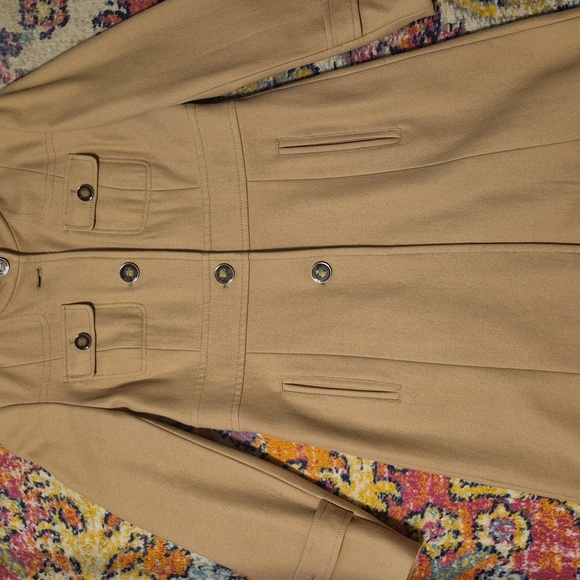 Kenneth Cole New York Classic Camel Wool Coat - Picture 3 of 9